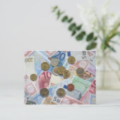 Gewoon Gimme Money Briefkaart (Staand voorkant)