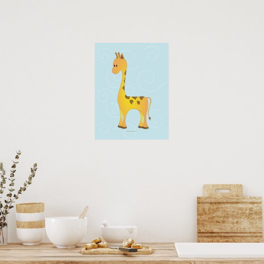 Gewoon Giraffe Poster (Keuken)