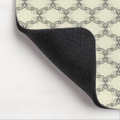 Gewoon Glamoureuze Mousepad, Black en Ivory Muismat (Hoek)