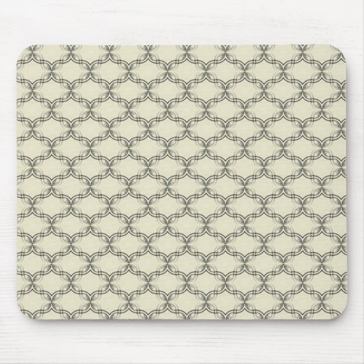 Gewoon Glamoureuze Mousepad, Black en Ivory Muismat (Voorkant)