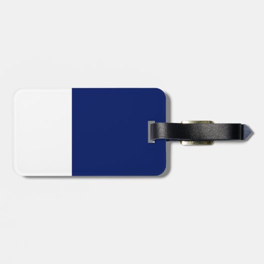 Gewoon glimlach bagagelabel (Achterkant horizontaal)