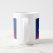 Gewoon glimlach grote koffiekop (Achterkant)