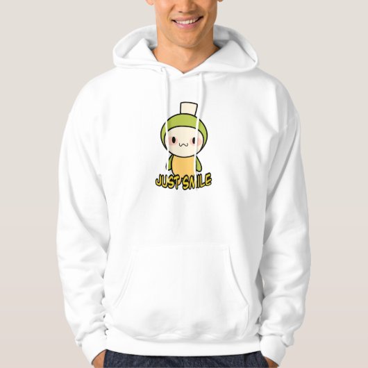 Gewoon glimlach hoodie (Voorkant)