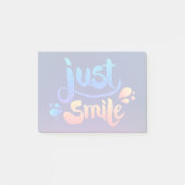 Gewoon glimlach post-it® notes (Voorkant)