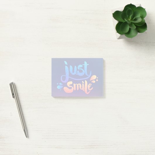 Gewoon glimlach post-it® notes (Kantoor)