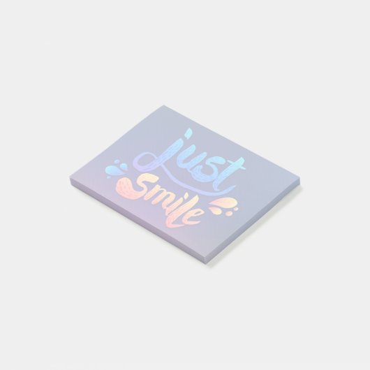 Gewoon glimlach post-it® notes (Schuin)