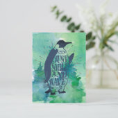 Gewoon glimlachen en golven  briefkaart (Staand voorkant)