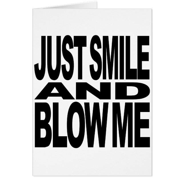Gewoon glimlachen en me opblazen (Voorkant)