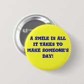 Gewoon glimlachen, oké? ronde button 5,7 cm (Voorkant /achterkant)