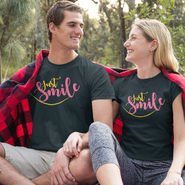 Gewoon glimlachen t-shirt