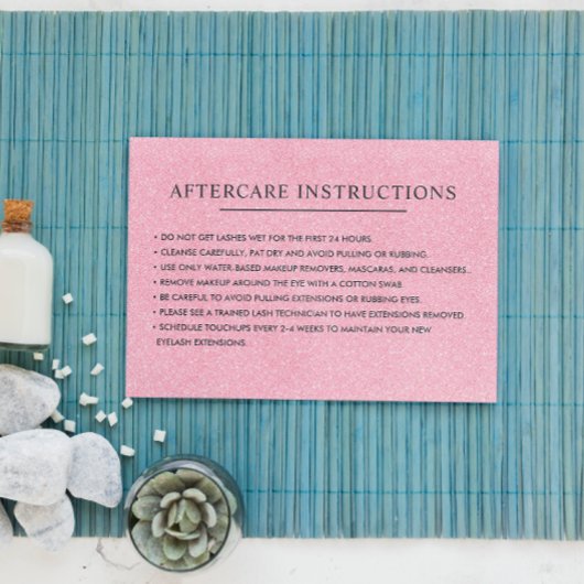 Gewoon Glitter Roze wimbrauwnazorginfos Visitekaartje