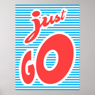 Gewoon Go, typografische poster, inspiratie-poster Poster