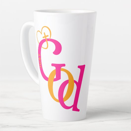 Gewoon God Latte Mok (Linkerhoek)