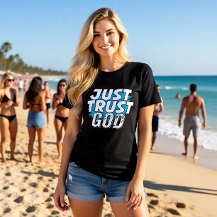 GEWOON GOD VERTROUWEN Krachtige Stelling Tri-Blend Shirt