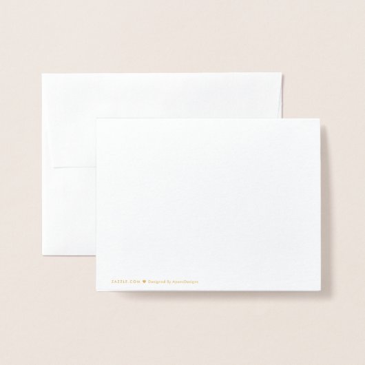 Gewoon Gold Foil: "Dank je!" Kaart (Met envelop)