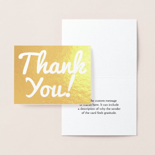 Gewoon Gold Foil: "Dank je!" Kaart (Display)