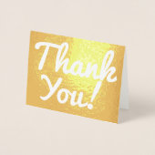 Gewoon Gold Foil: "Dank je!" Kaart (Voorkant)