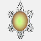 Gewoon Gold-ontwerp>ornament met Kerstmis Tin Sneeuwvlok Ornament (Rechts)