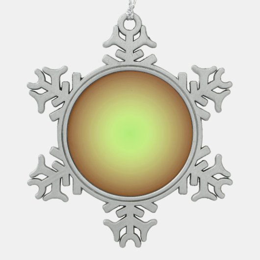 Gewoon Gold-ontwerp>ornament met Kerstmis Tin Sneeuwvlok Ornament (Voorkant)