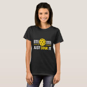 Gewoon gooien - Grappig Pickleball Player, Pickle T-shirt (Voorkant volledig)