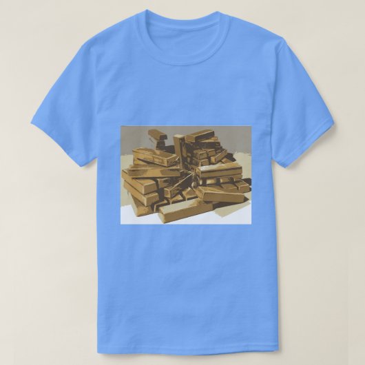Gewoon goud bakstenen t-shirt (Design voorkant)