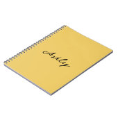 Gewoon goud script gepersonaliseerd notitieboek (Linkerzijde)