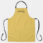 Gewoon goud script gepersonaliseerd schort (Voorkant)