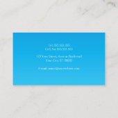 Gewoon gradiënt blauw Visitekaartje (Achterkant)