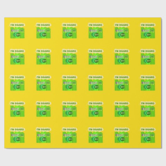 Gewoon grappig dat ik je mis... cadeaupapier (Vlak)