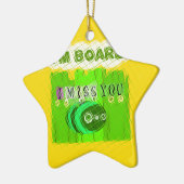 Gewoon grappig dat ik je mis... keramisch ornament (Links)