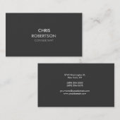 Gewoon grijs, aantrekkelijk Visitekaartje (Voorkant / Achterkant)