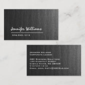 Gewoon grijs Canvas Professional Visitekaartje (Voorkant / Achterkant)
