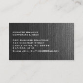 Gewoon grijs Canvas Professional Visitekaartje (Achterkant)