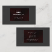Gewoon grijs donkerrood aantrekkelijk Visitekaartj Visitekaartje (Voorkant / Achterkant)