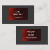Gewoon grijs donkerrood aantrekkelijk Visitekaartj Visitekaartje (Voorkant / Achterkant)