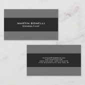 Gewoon grijs gestreept standaardVisitekaartje Visitekaartje (Voorkant / Achterkant)