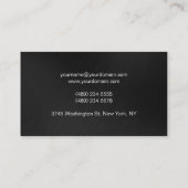 Gewoon grijs grafisch Visitekaartje (Achterkant)