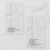 Gewoon grijs Muur Modern Consultant Visitekaartje (Voorkant / Achterkant)