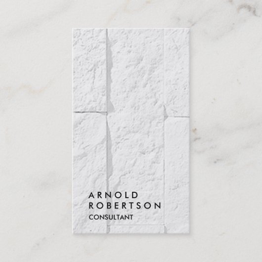 Gewoon grijs Muur Modern Consultant Visitekaartje (Voorkant)