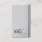 Gewoon grijs Patroon Modern Consultant Visitekaart Visitekaartje (Achterkant)