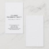 Gewoon grijs wit aantrekkelijk Visitekaartje (Voorkant / Achterkant)