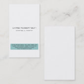 Gewoon grijs wit blauw aantrekkelijk Visitekaartje (Voorkant / Achterkant)