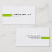 Gewoon grijs wit groen aantrekkelijk Visitekaartje (Voorkant / Achterkant)