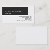 Gewoon grijs wit Visitekaartje (Voorkant / Achterkant)