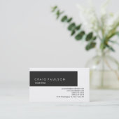 Gewoon grijs wit Visitekaartje (Staand voorkant)