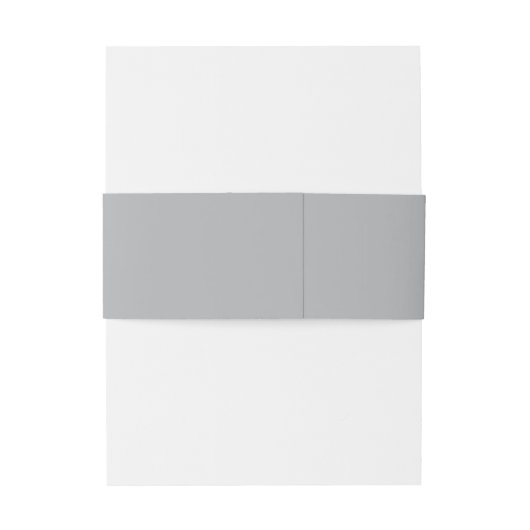 Gewoon grijze achternaam uitnodigingen wikkel (Achterkant Voorbeeld)