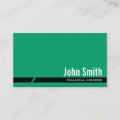 Gewoon groen financieel adviseur Visitekaartje (Voorkant)
