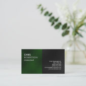 Gewoon groen grijs aantrekkelijk Visitekaartje (Staand voorkant)