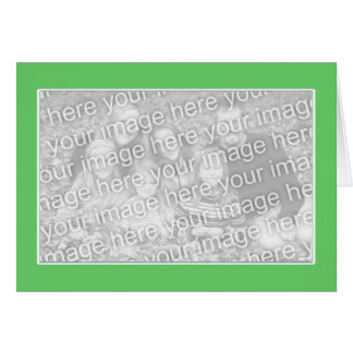 Gewoon groen met witte rand voor fotokaart