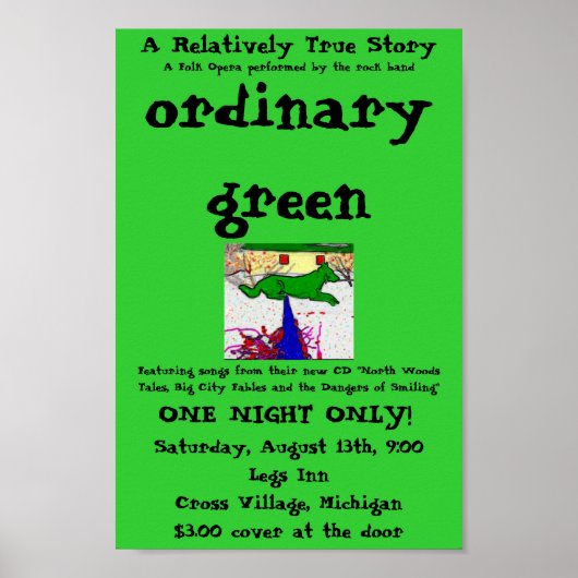 gewoon groen poster (Voorkant)